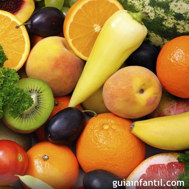 Dibujos para colorear de frutas