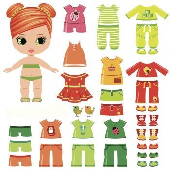 Dibujos para colorear de prendas de ropa