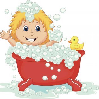 Dibujos para colorear de objetos del baño