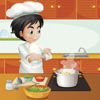 Dibujos para colorear de la cocina