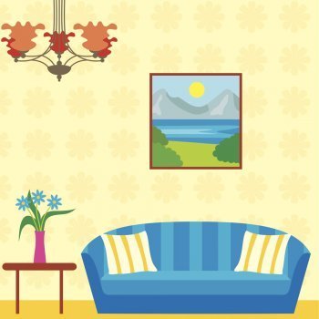 Dibujos para colorear de objetos del salón