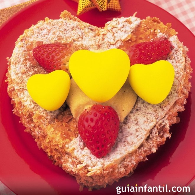 Recetas dulces con formas de corazón para niños