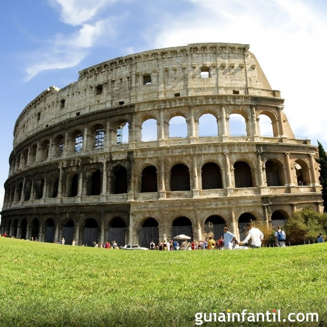 Viajar con los niños. Fotos de Roma