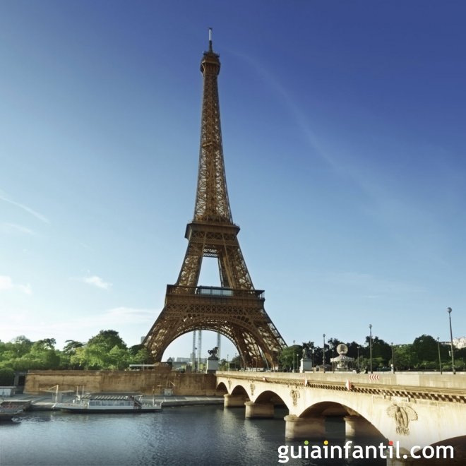 Viajar con los niños. Fotos de París