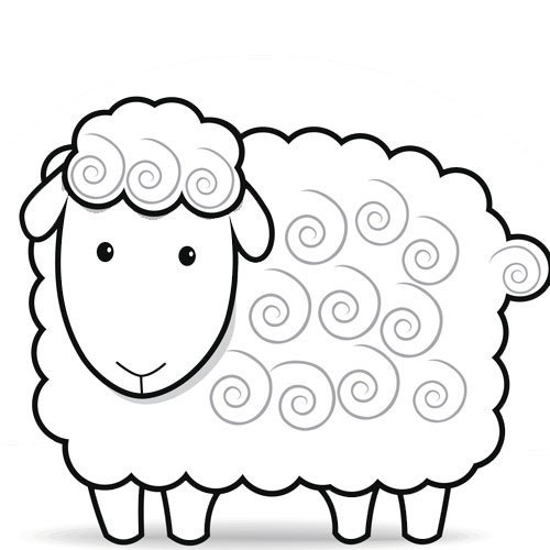 Gray sheep. Sheep logo. Sheep logo Color. Sheep for logo.