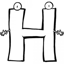 La letra H