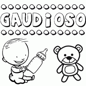 Significado del nombre Gaudioso. Nombre para niños