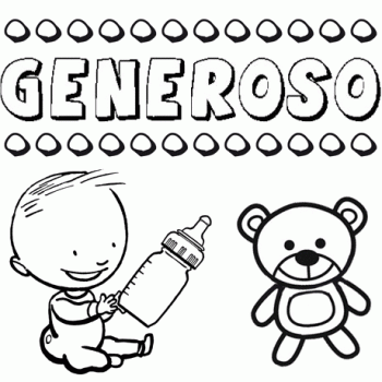 Significado del nombre Generoso. Nombre para niños