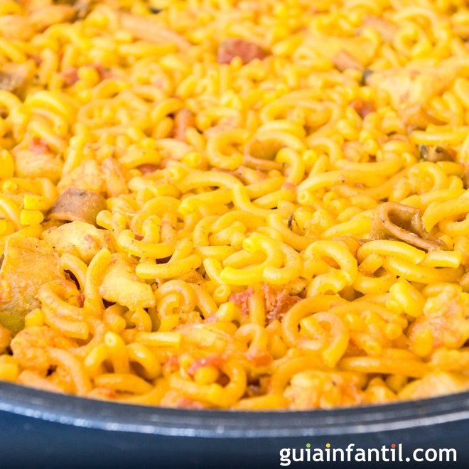 Receta de fideuá para niños