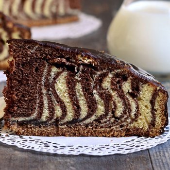 Bizcocho cebra. Receta divertida para la merienda