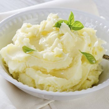 Puré de patata con margarina para los niños
