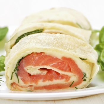 Brazo de gitano relleno de marisco. Receta para fiestas