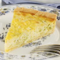 Pastel de puerros. Recetas de quiches para niños
