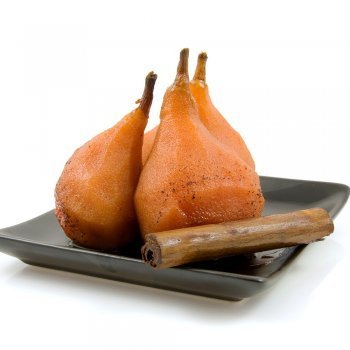 Peras al horno con canela. Receta fácil para niños
