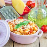 Ñoquis a la napolitana. Receta italiana para niños
