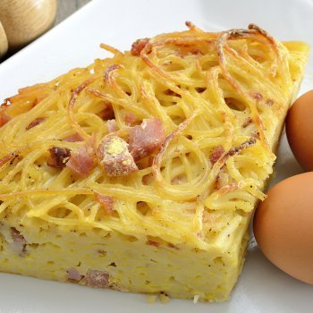 Tortilla o frittata de espaguetis