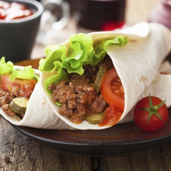 Burritos de carne picada