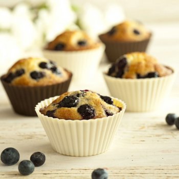 Magdalenas de arándanos para niños