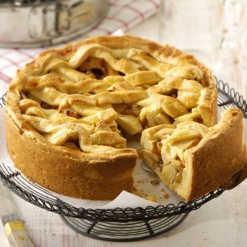 Tarta de manzana con margarina