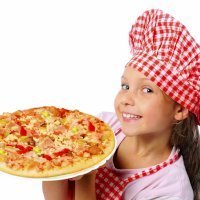 Recetas de pizzas para niños. Cocina italiana
