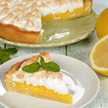 Tarta de limón con merengue. Recetas de postres