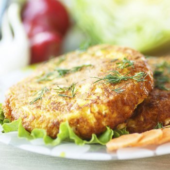 Hamburguesas o pasteles de puré de patatas