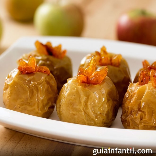 Manzanas asadas en el microondas. Recetas rápidas