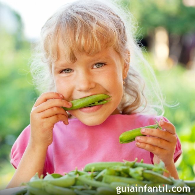 Recetas de guisantes para niños