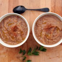 Puré de berenjena y tomate para bebés a partir de 1 año