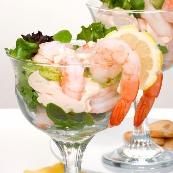 Cóctel de gambas. Receta para fiestas