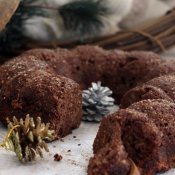 Pudding de coco y chocolate sin azúcar. Receta de postre navideño