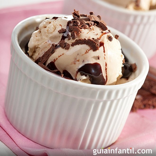 Helado de turrón fácil para niños