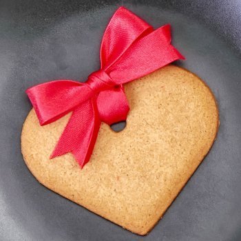 Galletas de corazón para adornar el árbol
