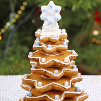 Arbolito navideño de galletas