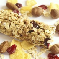 Barritas de cereales con frutos secos y coco