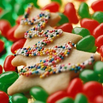 Galletas decoradas para el árbol de Navidad