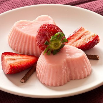 Bavarois de frambuesas fácil para niños