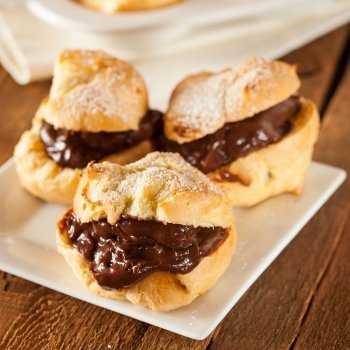 Delicias rellenas de chocolate