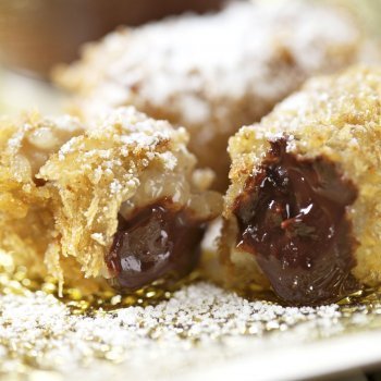 Croquetas de chocolate, para las fiestas de los niños