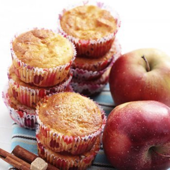 Magdalenas de manzanas y canela. Un manjar para los niños
