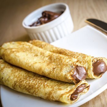 Crepes con chocolate
