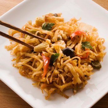 Fideos con verduras