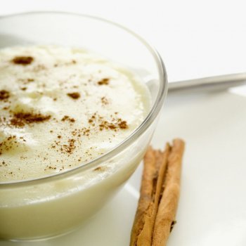 Arroz con leche de soja, postre sano para niños
