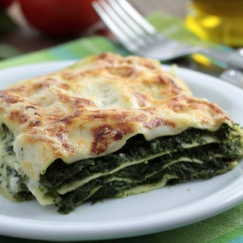Lasaña de espinaca