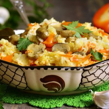 Arroz con verduras, sano y rápido