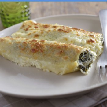 Canelones de espinacas