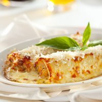 Canelones de pollo y queso ricotta, cocina italiana para niños