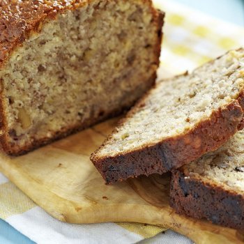 Pan integral de plátano con nueces: para niños y embarazadas