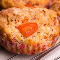 Muffins o magdalenas de Pizza. Receta para niños