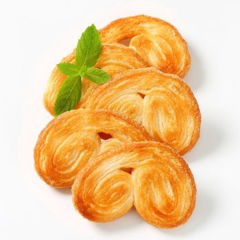 Palmeritas de hojaldre. Receta para niños, paso a paso
